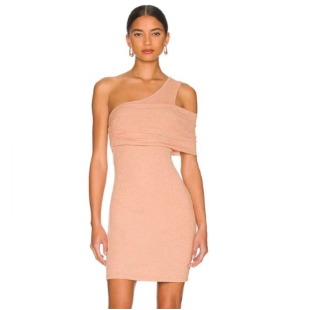 NWT LNA Small Elegant One-Shoulder Dress